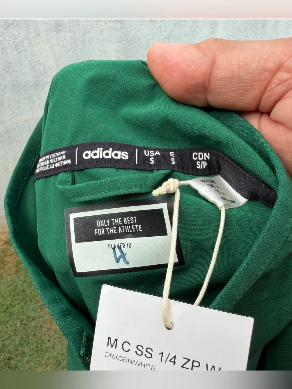 New University Of Hawaii Rainbow Warriors Adidas Men’s M 1/4 Zip Jacket Green